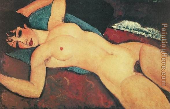 Nude Sdraiato painting - Amedeo Modigliani Nude Sdraiato art painting